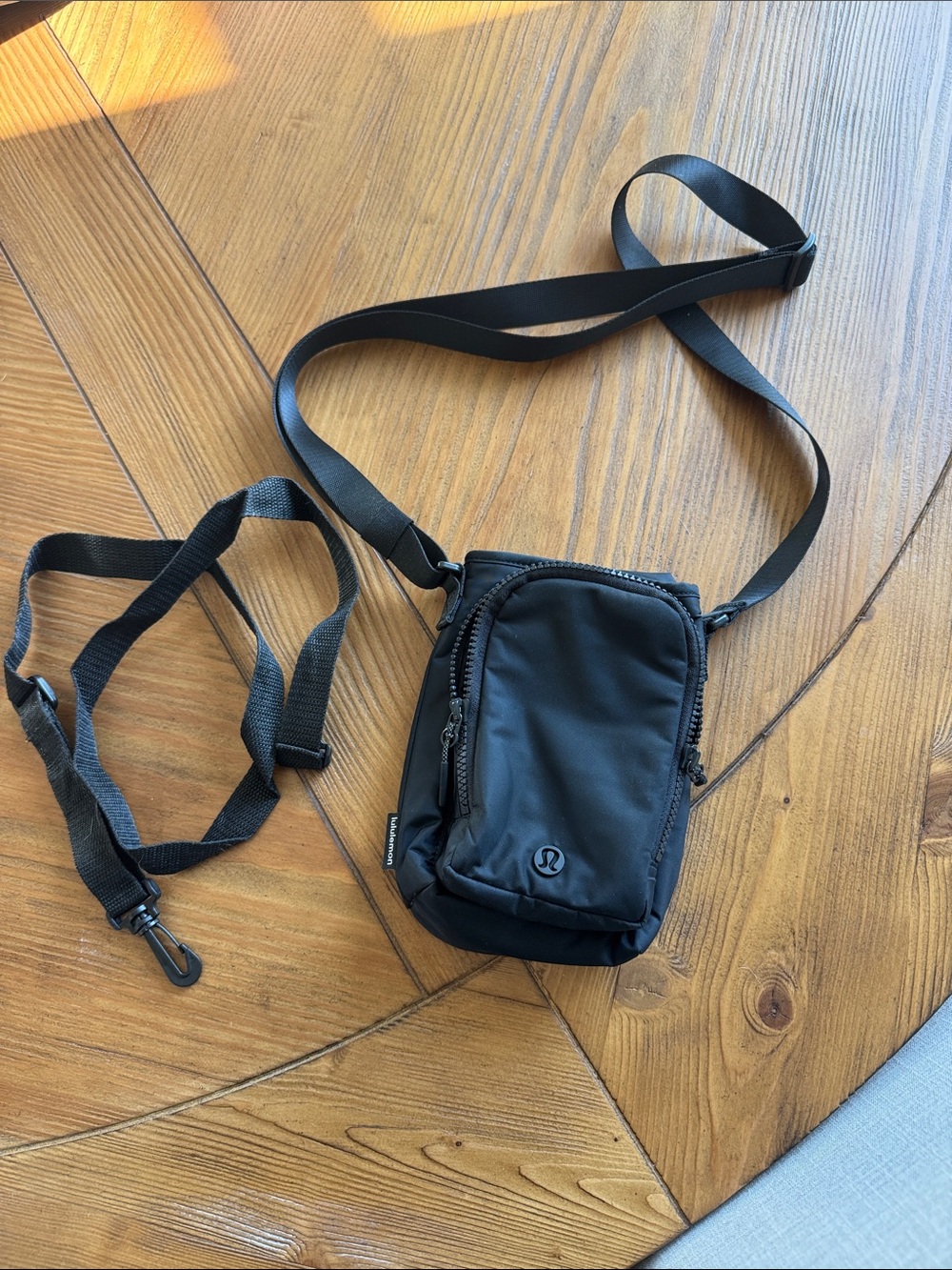 lululemon athletica Black Compact Crossbody Pouch